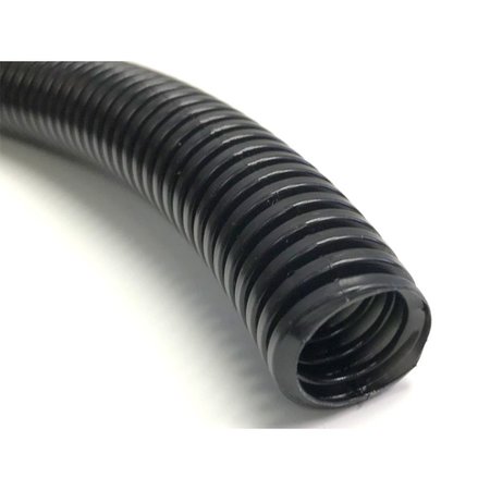 KABLE KONTROL Kable Kontrol® Non Split Corrugated Loom Tubing - 1/2" Inside Diameter - 100' Length  - Black Polyethylene NSWL0.50SP